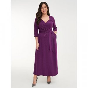 Платье , размер 50, фиолетовый Olsi. Цвет: фиолетовый