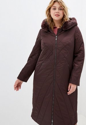 Куртка утепленная Montserrat. Цвет: коричневый