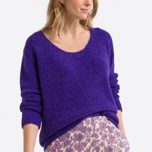 Пуловер LaRedoute. Цвет: фиолетовый