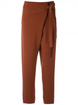 LE SOLEIL DETE брюки Lavande с завязками D'ETE. Цвет: коричневый