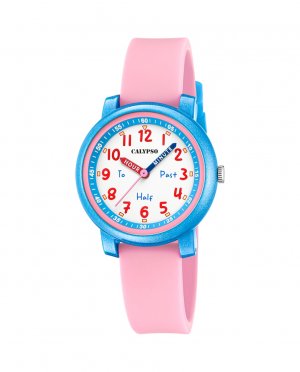 Резиновые часы K5827/2 Digitana с розовым ремешком , розовый Calypso