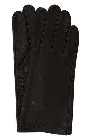 Кожаные перчатки Agreeg. Цвет: чёрный