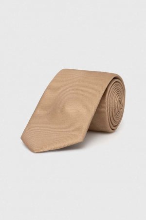 Шелковый галстук , бежевый Moschino
