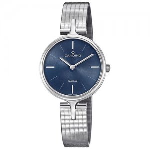Наручные часы Elegance, серебряный, синий CANDINO. Цвет: серебристый