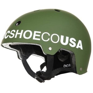 Скейтовый шлем DC Askey 3 Shoes. Цвет: зеленый