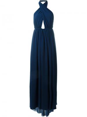 Вечернее платье MSGM. Цвет: синий