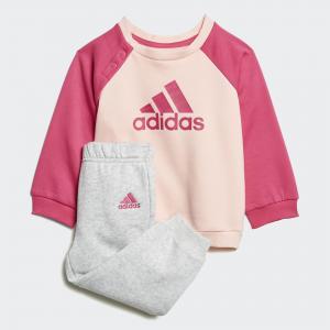 Флисовый костюм Logo Performance adidas. Цвет: розовый