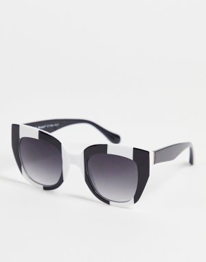 Солнцезащитные очки в стиле oversized с круглыми линзами Captured-Черный AJ Morgan