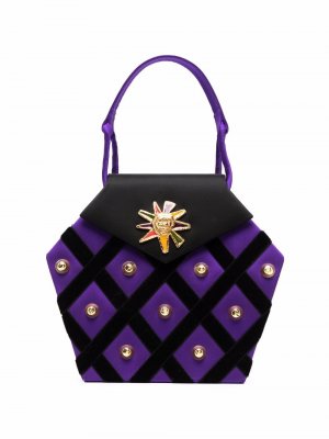 1980s star plaque geometric-shaped handbag Christian Lacroix Pre-Owned. Цвет: черный