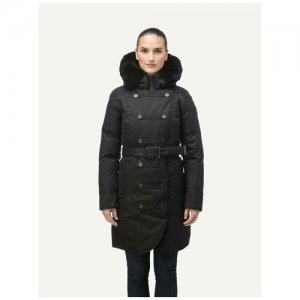 Пуховое пальто Ursula Heater black, S низкие температуры Nobis. Цвет: черный