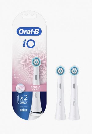 Комплект насадок для зубной щетки Oral B Gentle Care 2 шт.. Цвет: белый