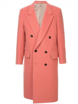 Двубортное пальто Cerruti 1881. Цвет: розовый