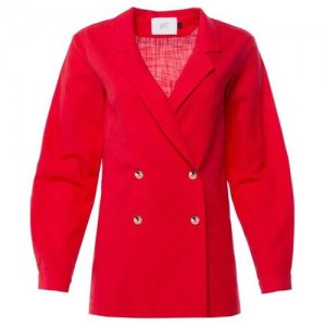 Пиджак , размер 44, красный, коралловый MIST. Цвет: красный