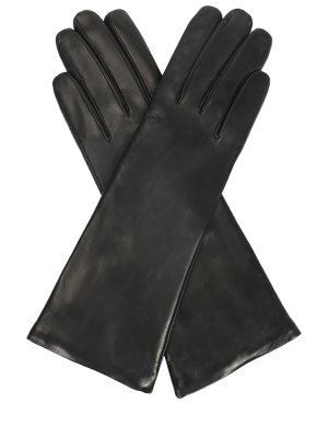 Перчатки кожаные SERMONETA GLOVES. Цвет: черный
