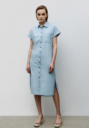 Платье джинсовое Baon. Цвет: голубой