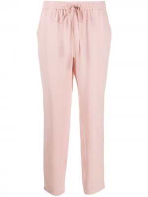 Укороченные спортивные брюки с завышенной талией RED Valentino. Цвет: розовый