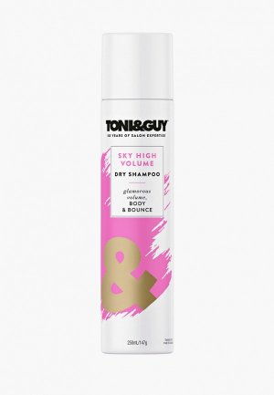 Сухой шампунь Toni&Guy головокружительный объем Sky High Volume Dry Shampoo, 250 мл. Цвет: прозрачный