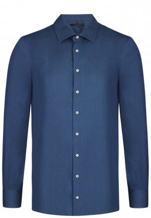 Рубашка TOMBOLINI. Цвет: синий