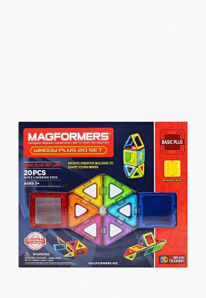 Конструктор Magformers 715001 Window Plus Set 20. Цвет: разноцветный