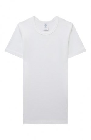 Хлопковая футболка Sanetta. Цвет: белый