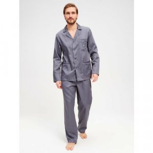 Пижама , размер 56, серый GREG. Цвет: серый