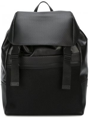 Кожаный рюкзак Canali. Цвет: чёрный