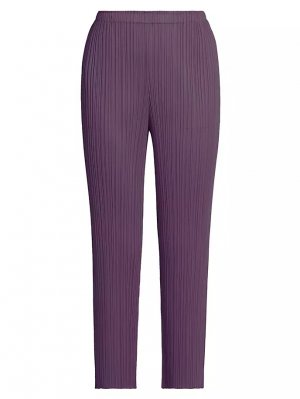 Укороченные брюки до щиколотки ноября , фиолетовый Pleats Please Issey Miyake