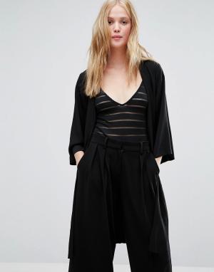 Пиджак в стиле кимоно Hanna Gestuz. Цвет: черный
