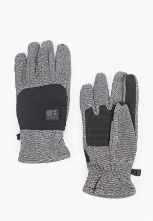 Перчатки Under Armour Mens CGI Fleece Glove. Цвет: серый