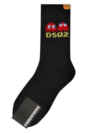 Хлопковые носки x PAC-MAN™ Dsquared2. Цвет: чёрный