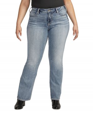 Джинсы Suki с зауженными штанинами размера плюс со средней посадкой Silver Jeans Co.