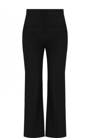Укороченные расклешенные брюки из шерсти Stella McCartney. Цвет: черный