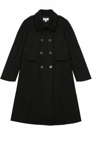 Двубортное пальто Aletta. Цвет: черный