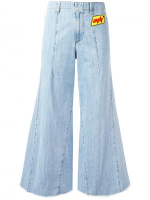 Широкие джинсы Au Jour Le. Цвет: синий