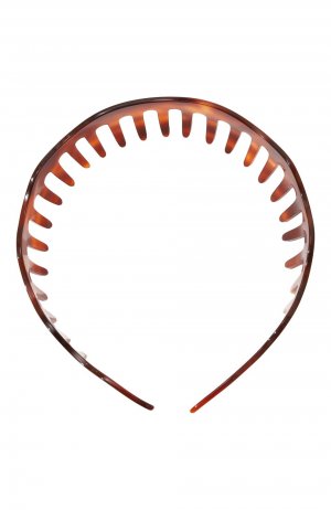 Ободок для волос Alexandre De Paris. Цвет: коричневый