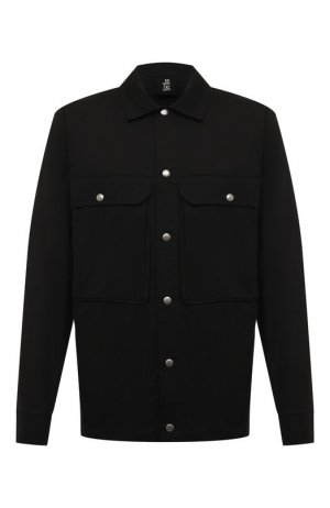 Хлопковая куртка-рубашка Thom Krom. Цвет: чёрный