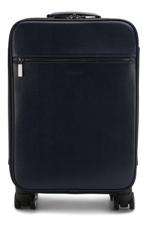Кожаный чемодан Canali. Цвет: синий