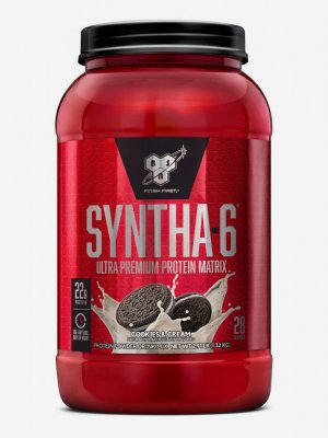 Протеин Syntha-6 (1320 г) - Печенье с кремом, Красный BSN. Цвет: красный