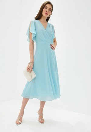 Платье Yuna Style. Цвет: голубой