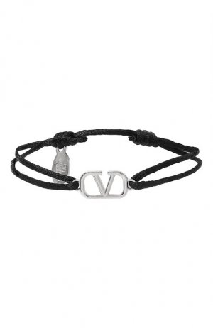 Текстильный браслет Valentino. Цвет: чёрный