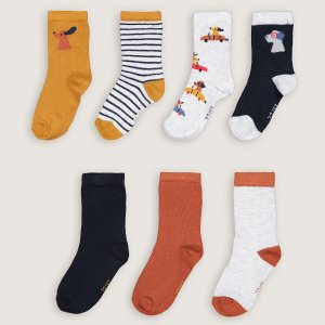 Комплект из семи пар носков LaRedoute. Цвет: разноцветный
