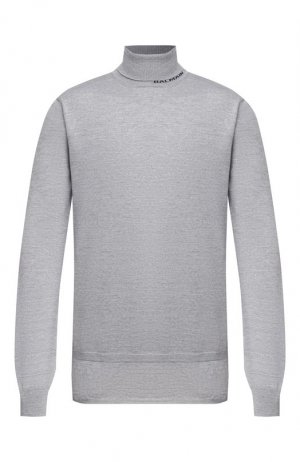Шерстяной свитер Balmain. Цвет: серый