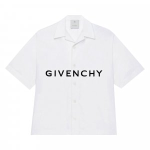 Гавайская рубашка с логотипом , цвет: белый/черный Givenchy