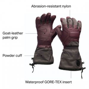 Лыжные перчатки Guide женские , темно-красный Black Diamond