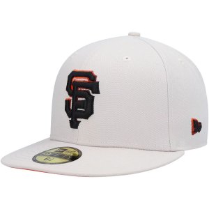 Мужская облегающая шляпа New Era Khaki San Francisco Giants Stone Dim 59FIFTY