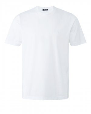 Хлопковая футболка BERTOLO. Цвет: белый