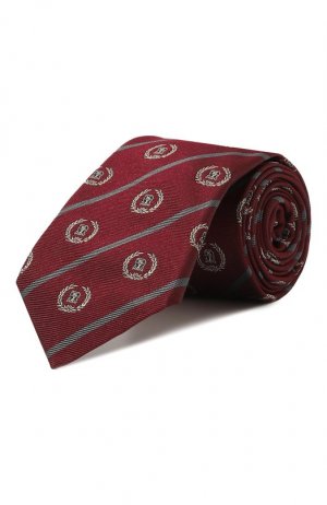 Шелковый галстук Brunello Cucinelli. Цвет: бордовый