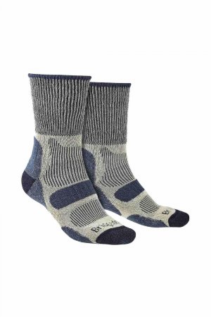 Легкие хлопковые прохладные носки с мягкой подкладкой для походов , синий Bridgedale