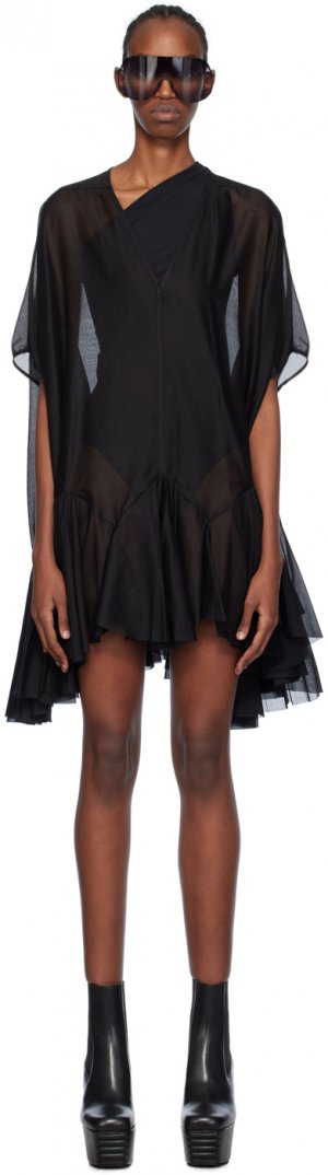 Черное мини-платье Divine Rick Owens