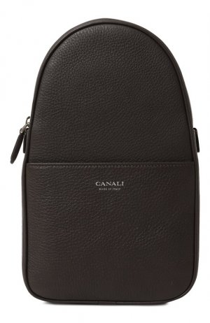 Кожаный рюкзак Canali. Цвет: коричневый